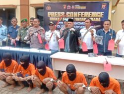 Hendak Tawuran, 8 Berandalan Motor Bersenjata Tajam Dibekuk Polsek Panongan