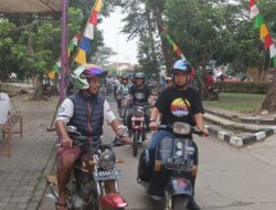 Meriahkan HUT Panongan ke-24, Komunitas Motor Adakan Riding Bareng