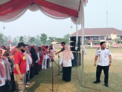 Persiapan Upacara HUT RI ke-78, Kecamatan Cikupa Gelar Gladi di Stadion Mini