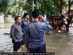 Dewan Yahya Amsori Tinjau Lokasi Banjir di Puri Permai Tigaraksa