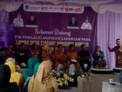 Dikunjungi Tim Penilai, Pj Bupati Tangerang Berharap Cirarab Bisa Mewakili Banten dalam  Lomba Desa Tingkat Nasional