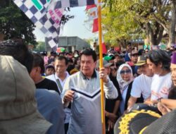 Ribuan Masyarakat Tumpah Ruah Sambut Maesyal-Intan di Gebyar Jalan Sehat
