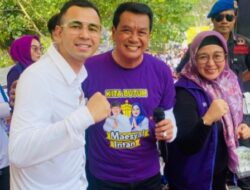 Jalan Sehat Bareng Andra Soni dan Ribuan Masyarakat, Maesyal-Intan Janji Perluas Sekolah Gratis
