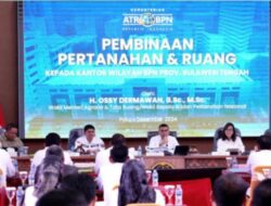 Kunjungi Kanwil BPN Provinsi Sulteng, Wamen ATR/Waka BPN Sampaikan Solusi Percepatan Layanan Pertanahan
