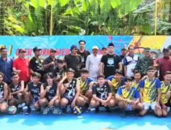 Bimo Dewan Golkar Resmikan BTC Cup Turnamen Voli di Sukamulya