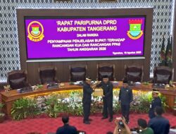 Bupati Tangerang Sampaikan Rancangan KUA-PPAS 2026 di Rapat Paripurna DPRD