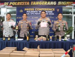 Polresta Tangerang Amankan 2.268 Botol Miras dan 10.779 Butir Obat Keras dalam Operasi Pekat Maung 2026